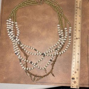 Plunder tribal style necklace with beautiful beading.